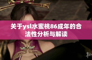 关于ysl水蜜桃86成年的合法性分析与解读