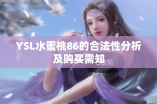 YSL水蜜桃86的合法性分析及购买需知