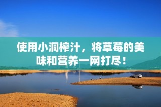 使用小洞榨汁，将草莓的美味和营养一网打尽！