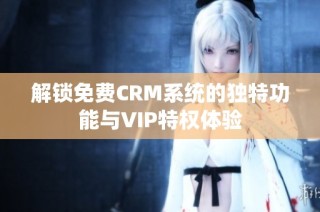 解锁免费CRM系统的独特功能与VIP特权体验