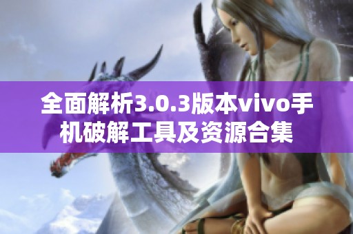 全面解析3.0.3版本vivo手机破解工具及资源合集