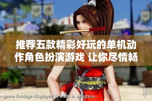 推荐五款精彩好玩的单机动作角色扮演游戏 让你尽情畅享游戏乐趣