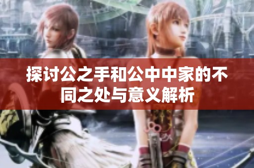 探讨公之手和公中中家的不同之处与意义解析