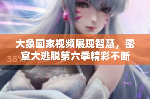 大象回家视频展现智慧，密室大逃脱第六季精彩不断