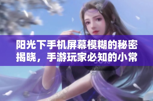 阳光下手机屏幕模糊的秘密揭晓，手游玩家必知的小常识