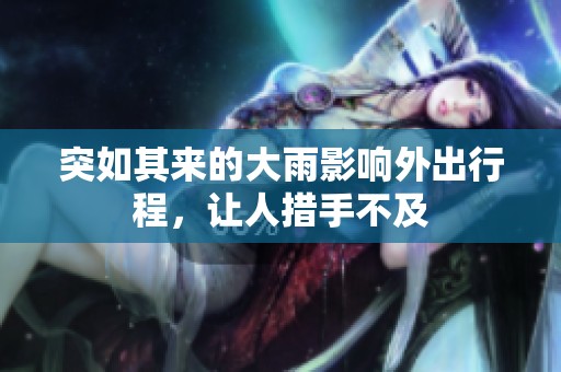 突如其来的大雨影响外出行程，让人措手不及