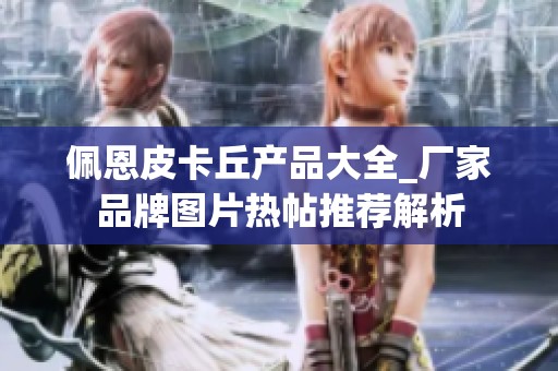 佩恩皮卡丘产品大全_厂家品牌图片热帖推荐解析