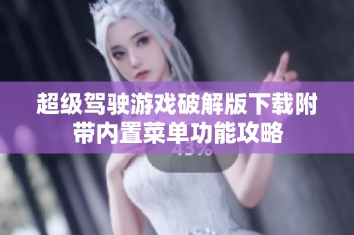 超级驾驶游戏破解版下载附带内置菜单功能攻略