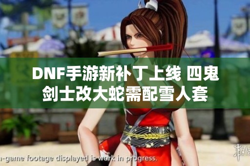 DNF手游新补丁上线 四鬼剑士改大蛇需配雪人套