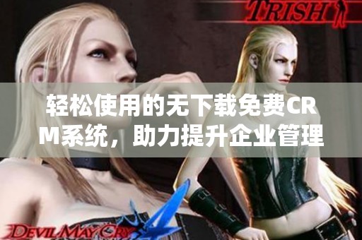 轻松使用的无下载免费CRM系统，助力提升企业管理效率