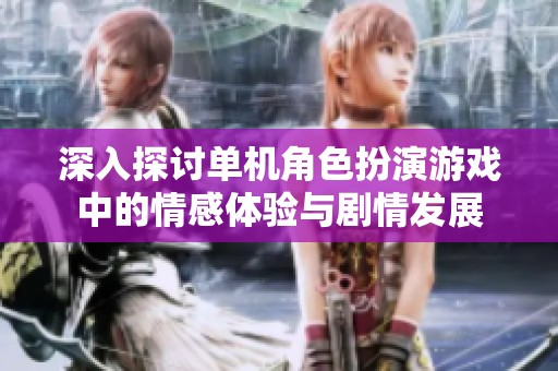 深入探讨单机角色扮演游戏中的情感体验与剧情发展