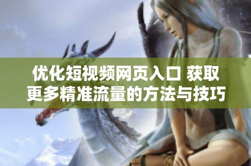 优化短视频网页入口 获取更多精准流量的方法与技巧