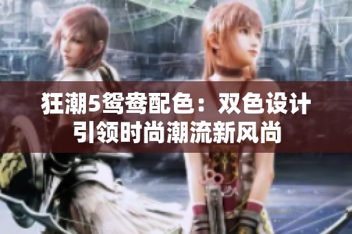 狂潮5鸳鸯配色：双色设计引领时尚潮流新风尚