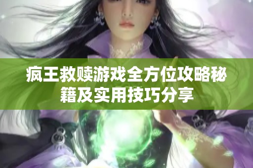 疯王救赎游戏全方位攻略秘籍及实用技巧分享