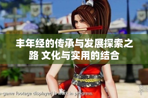 丰年经的传承与发展探索之路 文化与实用的结合