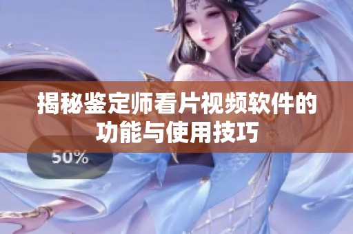 揭秘鉴定师看片视频软件的功能与使用技巧