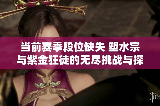 当前赛季段位缺失 塑水宗与紫金狂徒的无尽挑战与探索