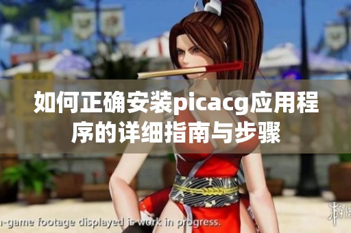 如何正确安装picacg应用程序的详细指南与步骤
