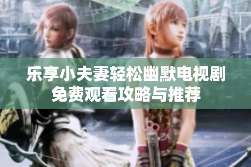 乐享小夫妻轻松幽默电视剧免费观看攻略与推荐
