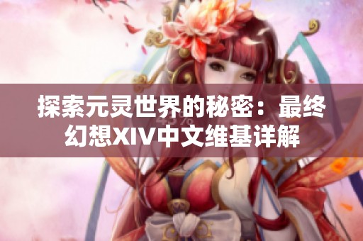 探索元灵世界的秘密：最终幻想XIV中文维基详解