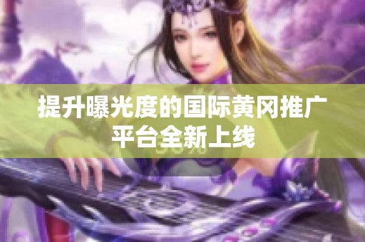 提升曝光度的国际黄冈推广平台全新上线