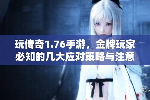 玩传奇1.76手游，金牌玩家必知的几大应对策略与注意事项
