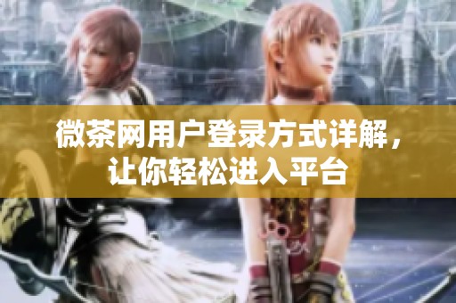微茶网用户登录方式详解，让你轻松进入平台