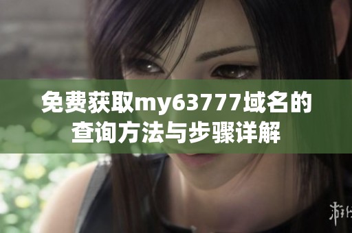 免费获取my63777域名的查询方法与步骤详解