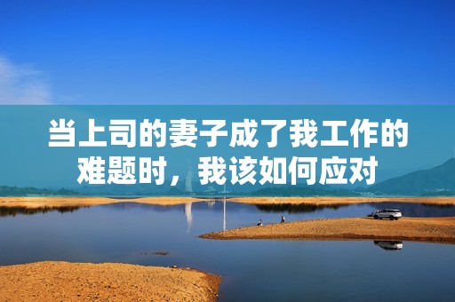 当上司的妻子成了我工作的难题时，我该如何应对