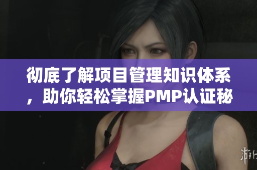 彻底了解项目管理知识体系，助你轻松掌握PMP认证秘诀