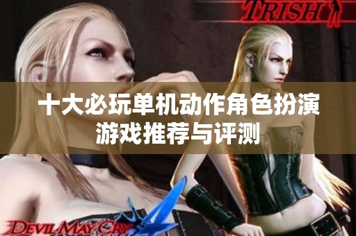 十大必玩单机动作角色扮演游戏推荐与评测