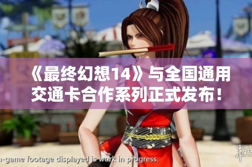 《最终幻想14》与全国通用交通卡合作系列正式发布！