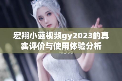 宏翔小蓝视频gy2023的真实评价与使用体验分析