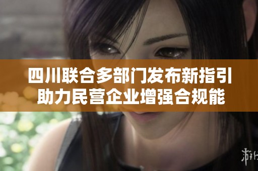 四川联合多部门发布新指引 助力民营企业增强合规能力建设