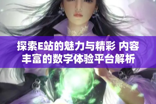 探索E站的魅力与精彩 内容丰富的数字体验平台解析