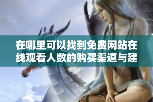 在哪里可以找到免费网站在线观看人数的购买渠道与建议
