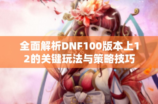 全面解析DNF100版本上12的关键玩法与策略技巧
